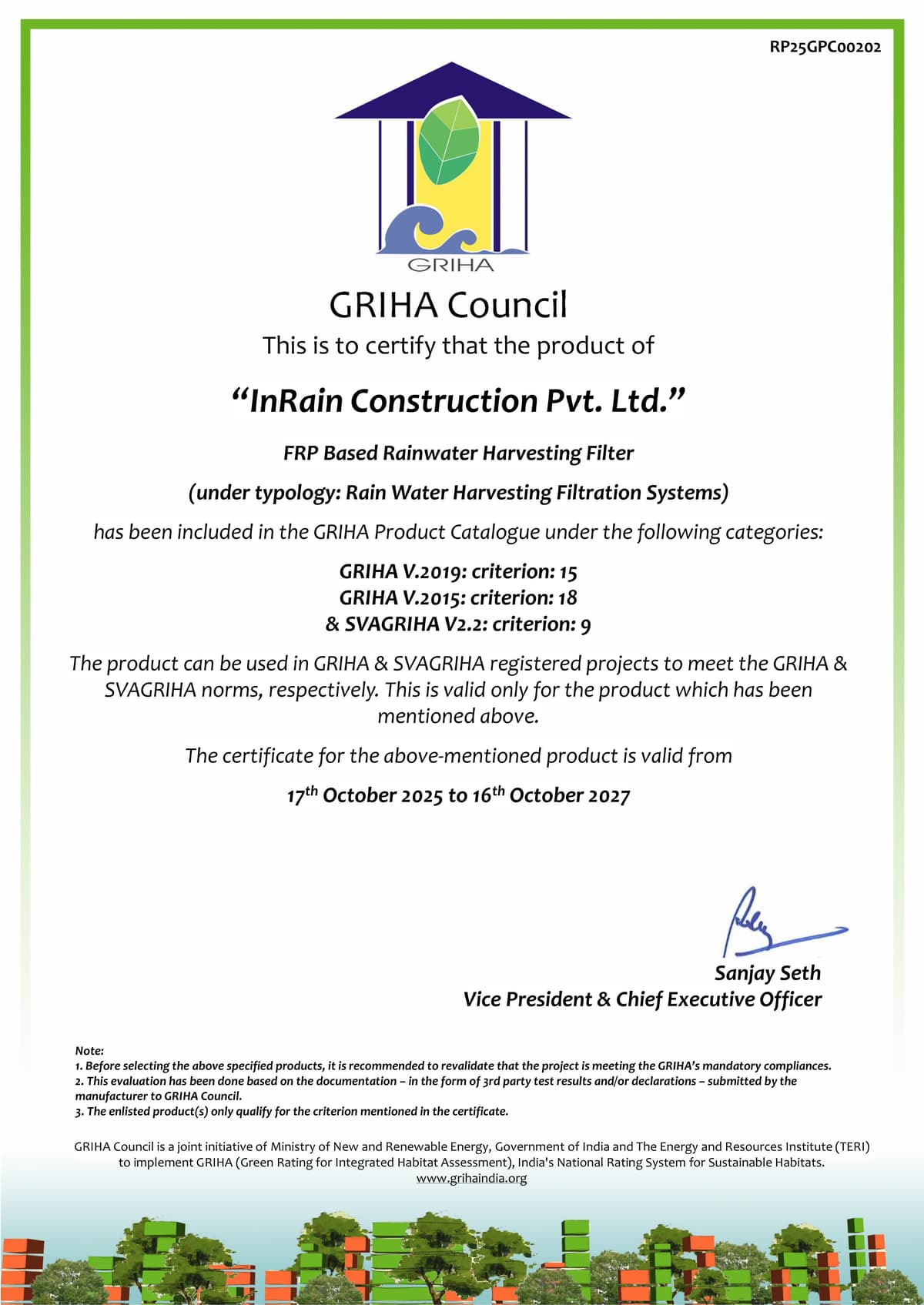 GRIHA Certification