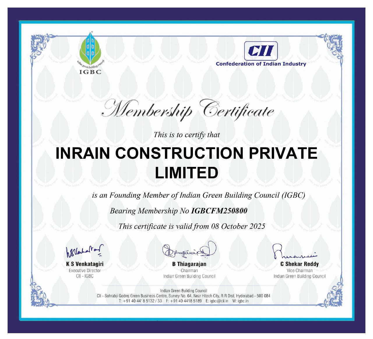 IGBC Certificate